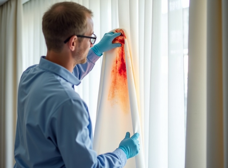 Professional Curtain Stain Treatment Process